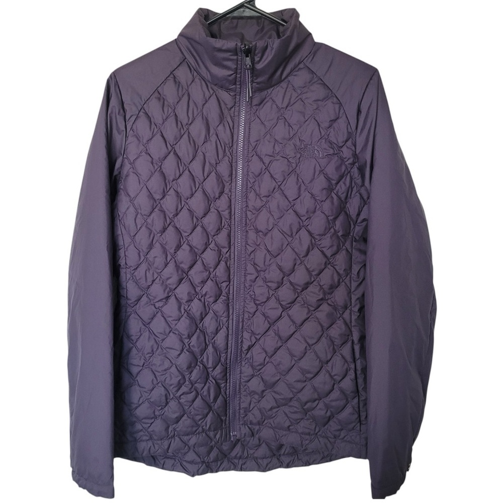 The North Face women's Purple Quilted Puffer Jacket size M